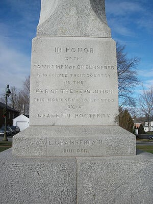 Chelmsford, MA Revolutionary War Memorial