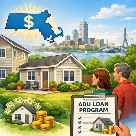 Massachusetts MassHousing ADU Loan Program [AI-generated image]