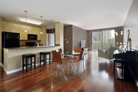 Modern condominium kitchen