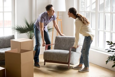First-time Homebuyers Move Into Their Home